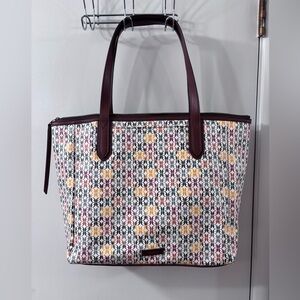 Colorful Fossil Signature Logo Tote